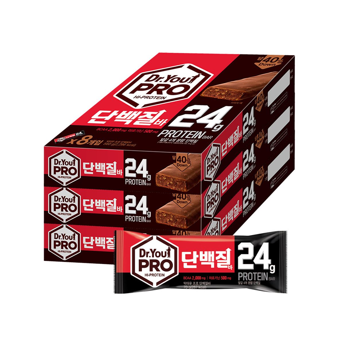 닥터유(DRYOU) 오리온 닥터유프로 단백질바(70g) x 24개