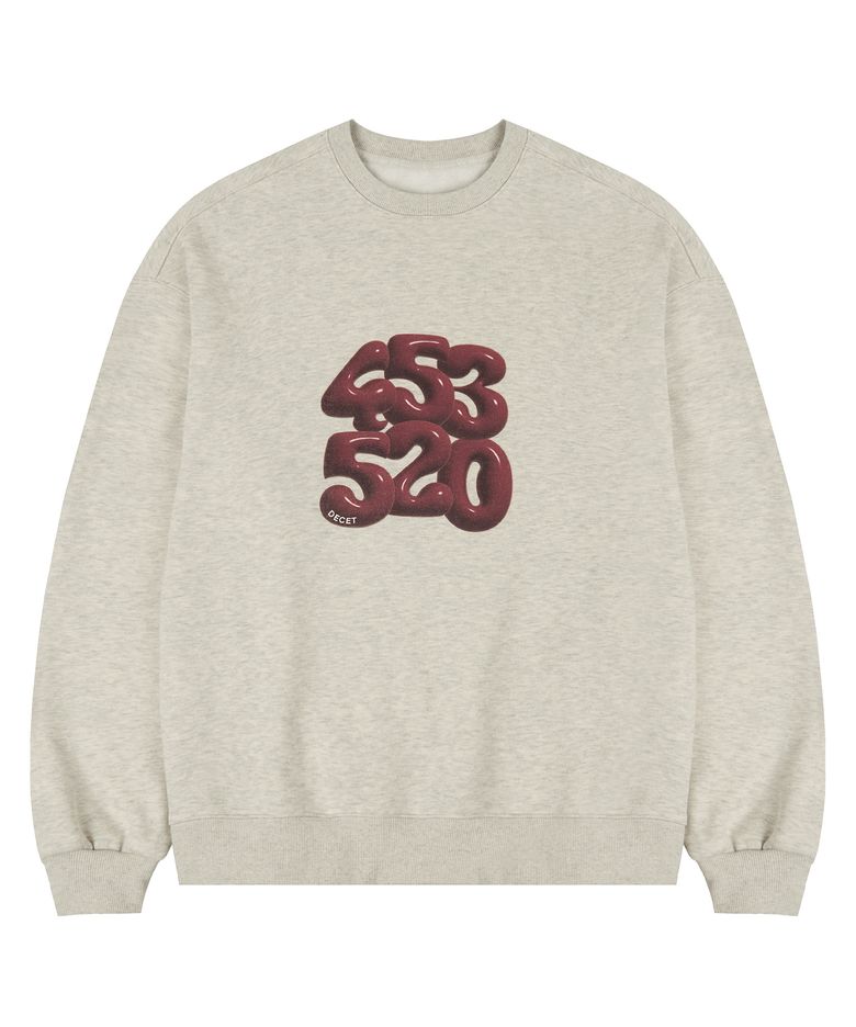3D 453520 Sweatshirts DCMT003WOatmeal