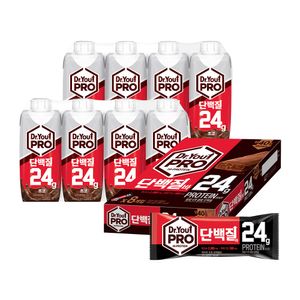 오리온 닥터유프로 드링크 초코 8팩 + 프로단백질바 8p