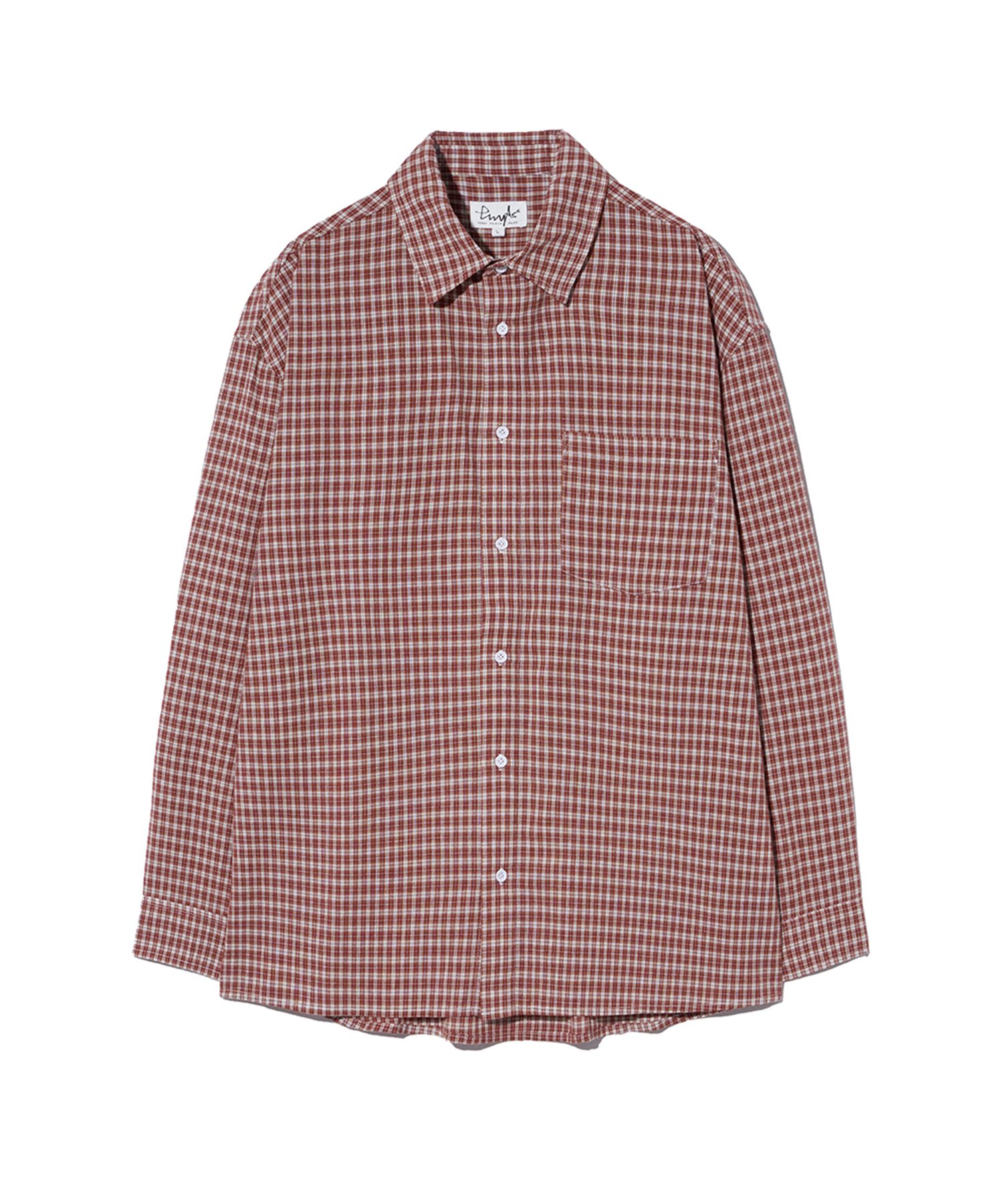 ★ Phyps Department★ Flannel Clan Tartan Check Shirt Dark MUSINSA | PHYPS Flannel Clan Tartan Check Shirt_Dark Red