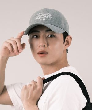 시그니처 자수 볼캡 모자 - 올리브그린