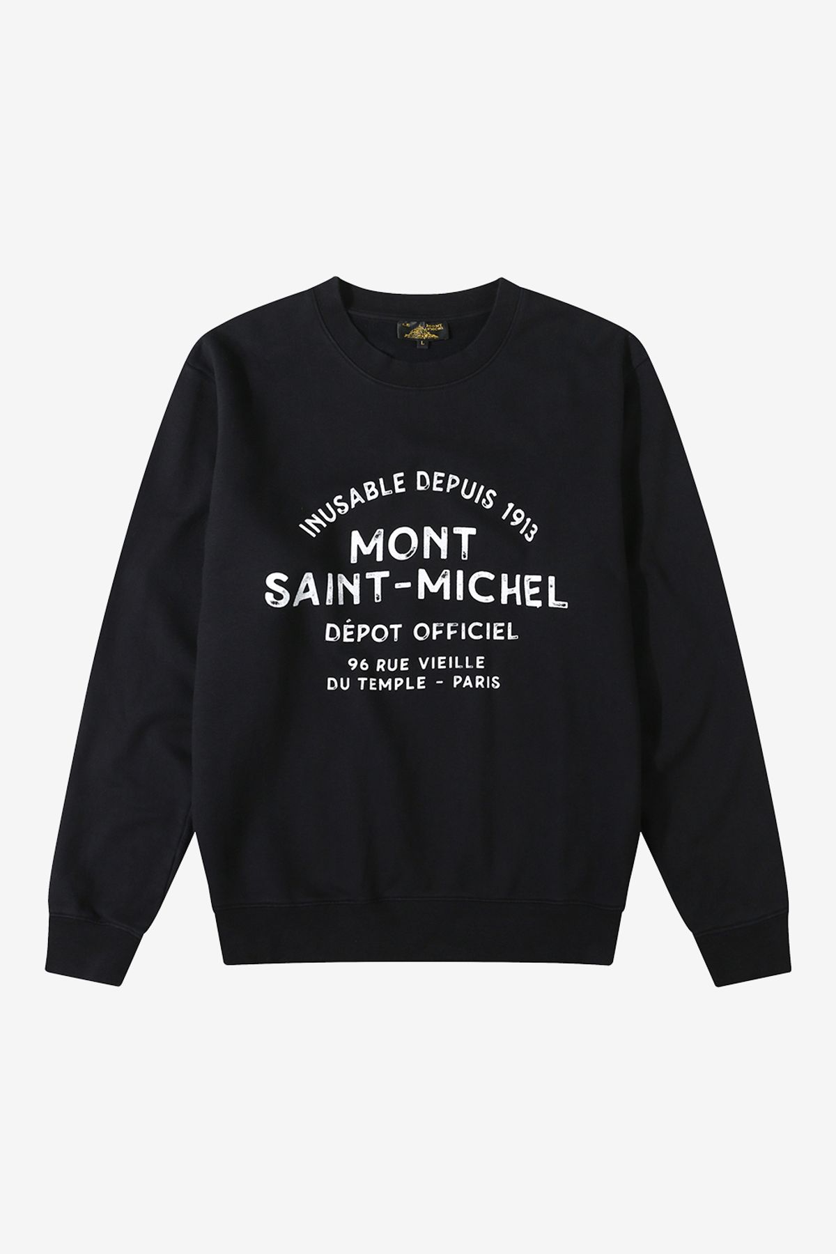 르몽생미셸(LE MONT ST MICHEL) TAUGI - PRINTED SWEATSHIRT_Black