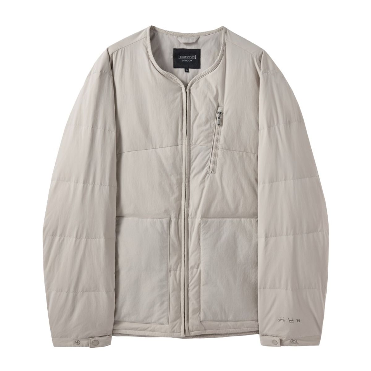 브롬톤 런던(BROMPTON LONDON) AEROWARM LIGHTWEIGHT DOWNJUMPER - IVORY (P244UDW101)