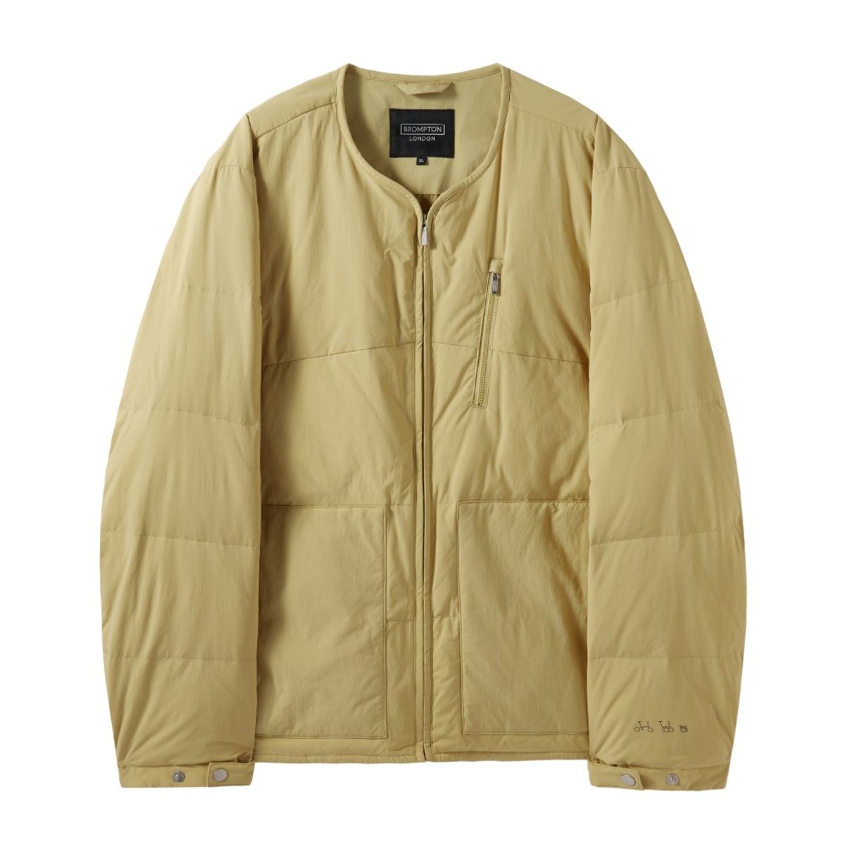 브롬톤 런던(BROMPTON LONDON) AEROWARM LIGHTWEIGHT DOWNJUMPER - MUSTARD (P244UDW101)