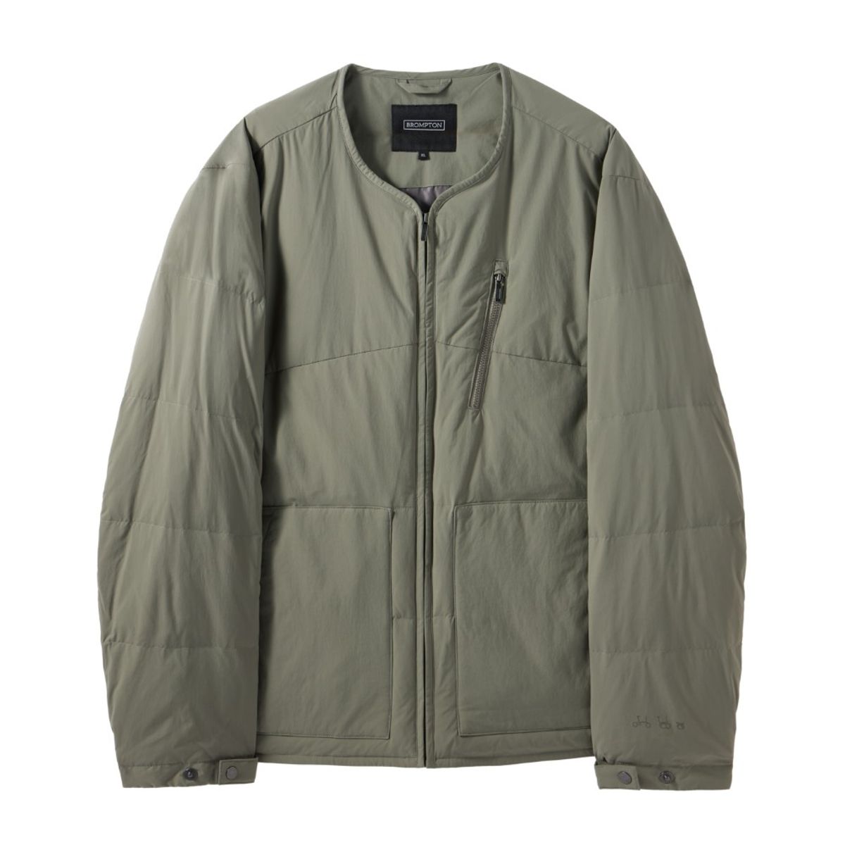 브롬톤 런던(BROMPTON LONDON) AEROWARM LIGHTWEIGHT DOWNJUMPER - KHAKI (P244UDW101)