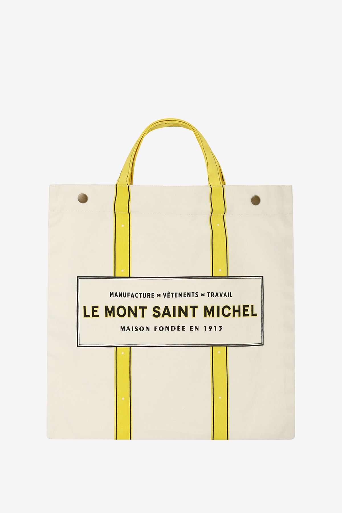 르몽생미셸(LE MONT ST MICHEL) ARLINA - PRINTED TOTE_Yellow