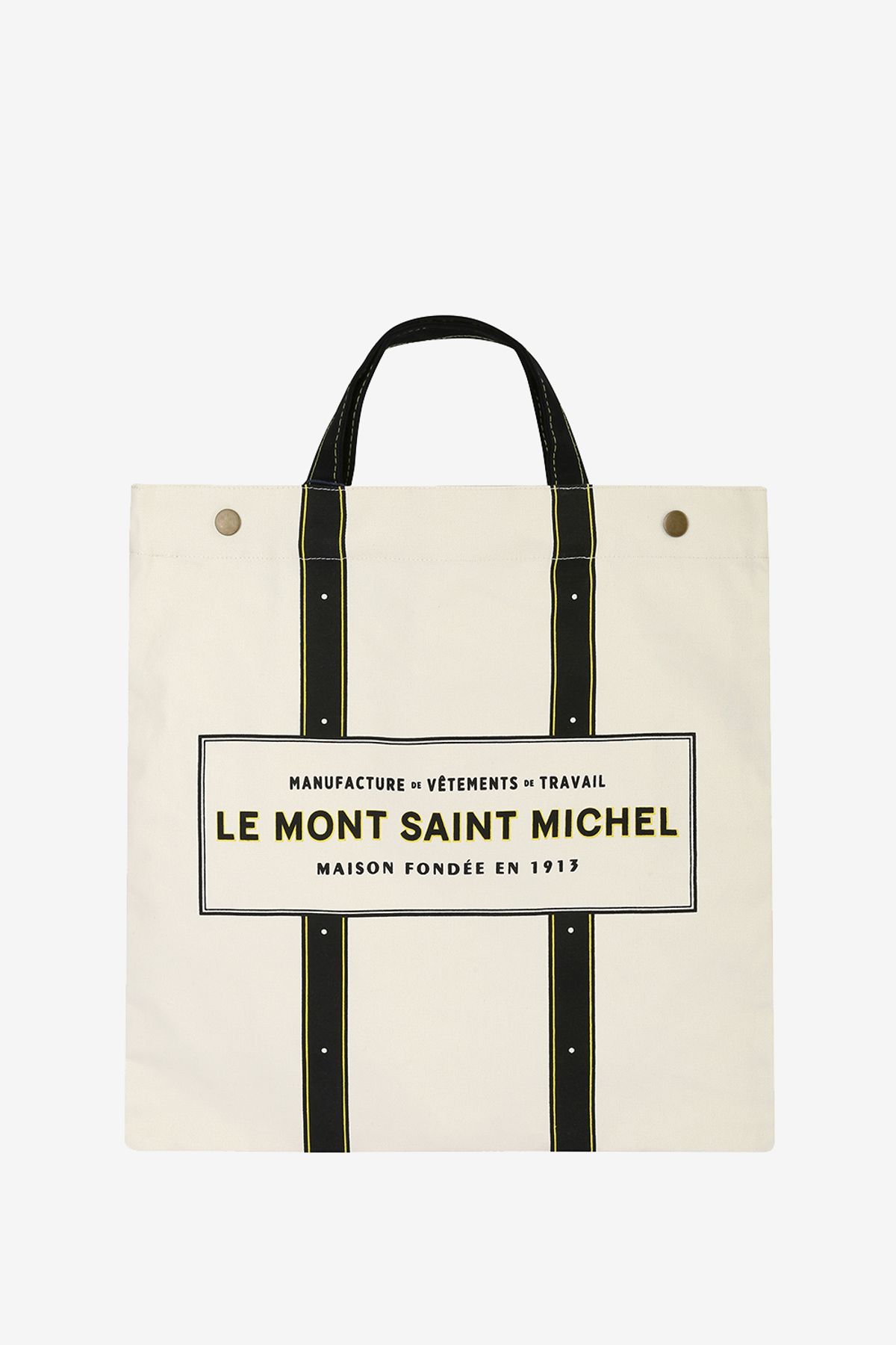 르몽생미셸(LE MONT ST MICHEL) ARLINA - PRINTED TOTE_Black