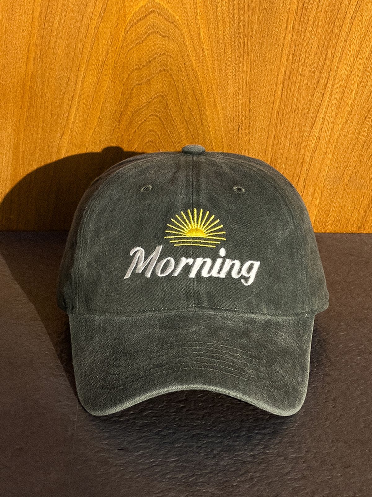 모닝커피런클럽(MORNINGCOFFEERUNCLUB) 썬 모닝 볼캡 그린
