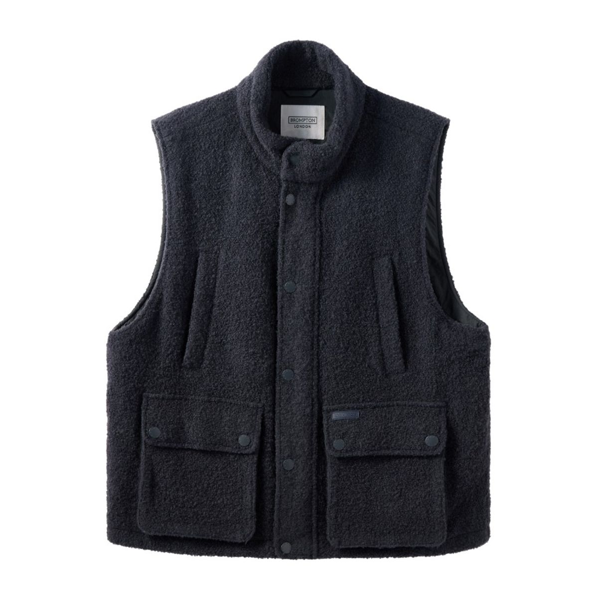 브롬톤 런던(BROMPTON LONDON) BRITISH CAMPER WOOL VEST - CHARCOAL (P243UVT401)