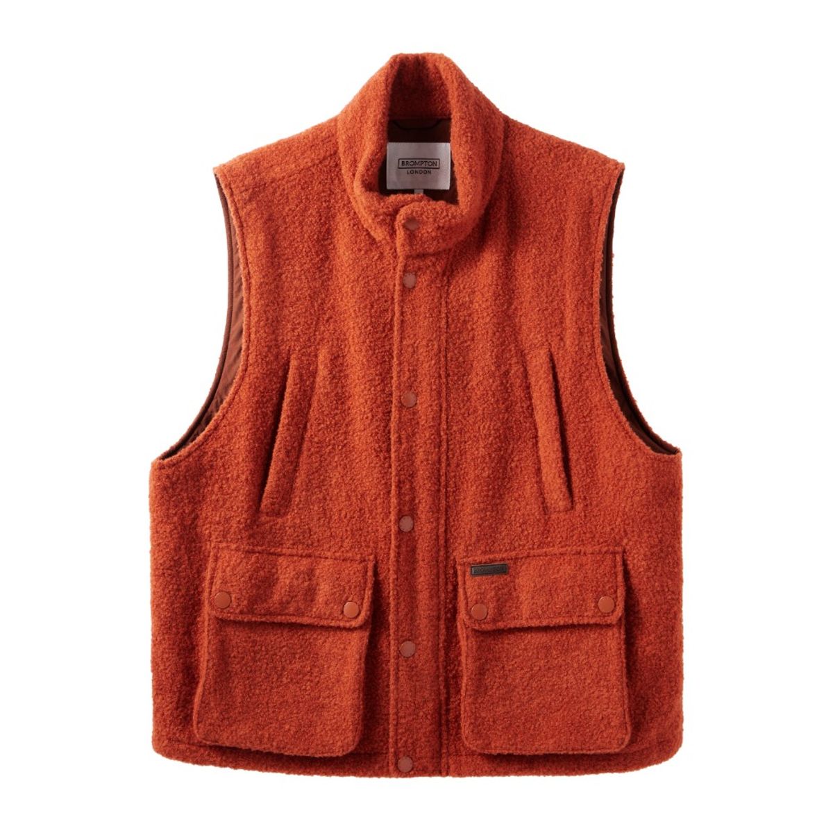브롬톤 런던(BROMPTON LONDON) BRITISH CAMPER WOOL VEST - ORANGE (P243UVT401)