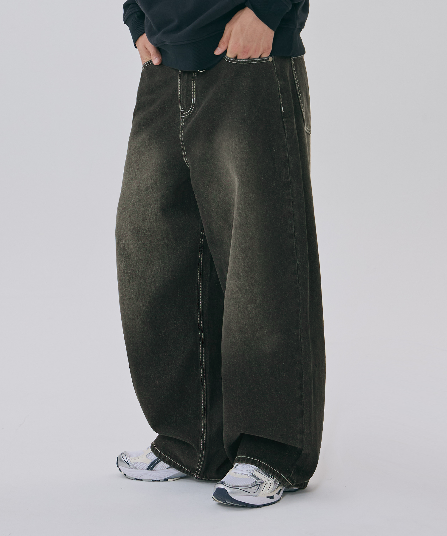 ★MUSINSA STANDARD★ Linen-like semi-balloon denim pants dar MUSINSA | MUSINSA STANDARD Linen-like semi-balloon denim