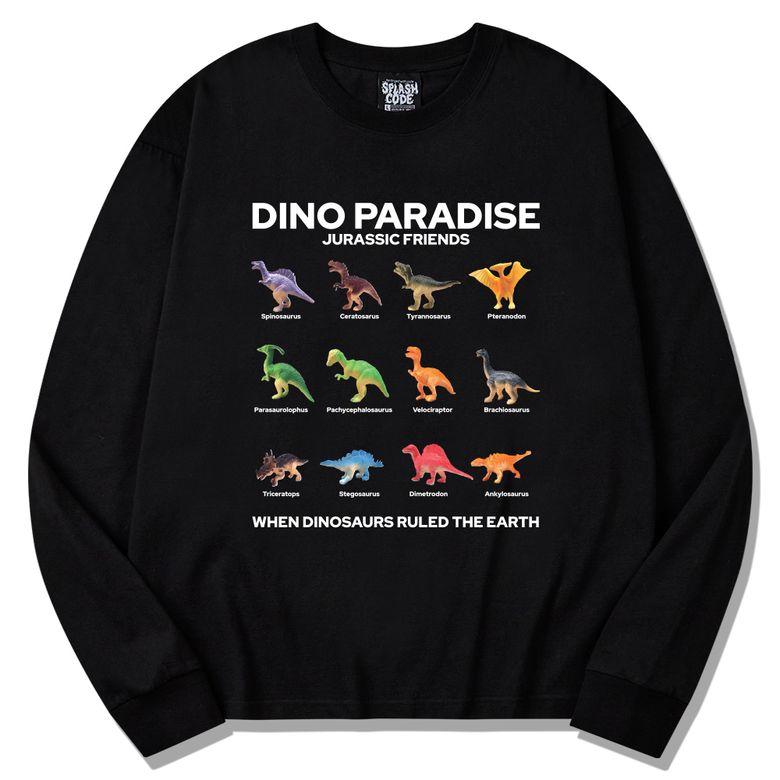 롱슬리브 블랙 - 디노 파라다이스(Dino Paradise)