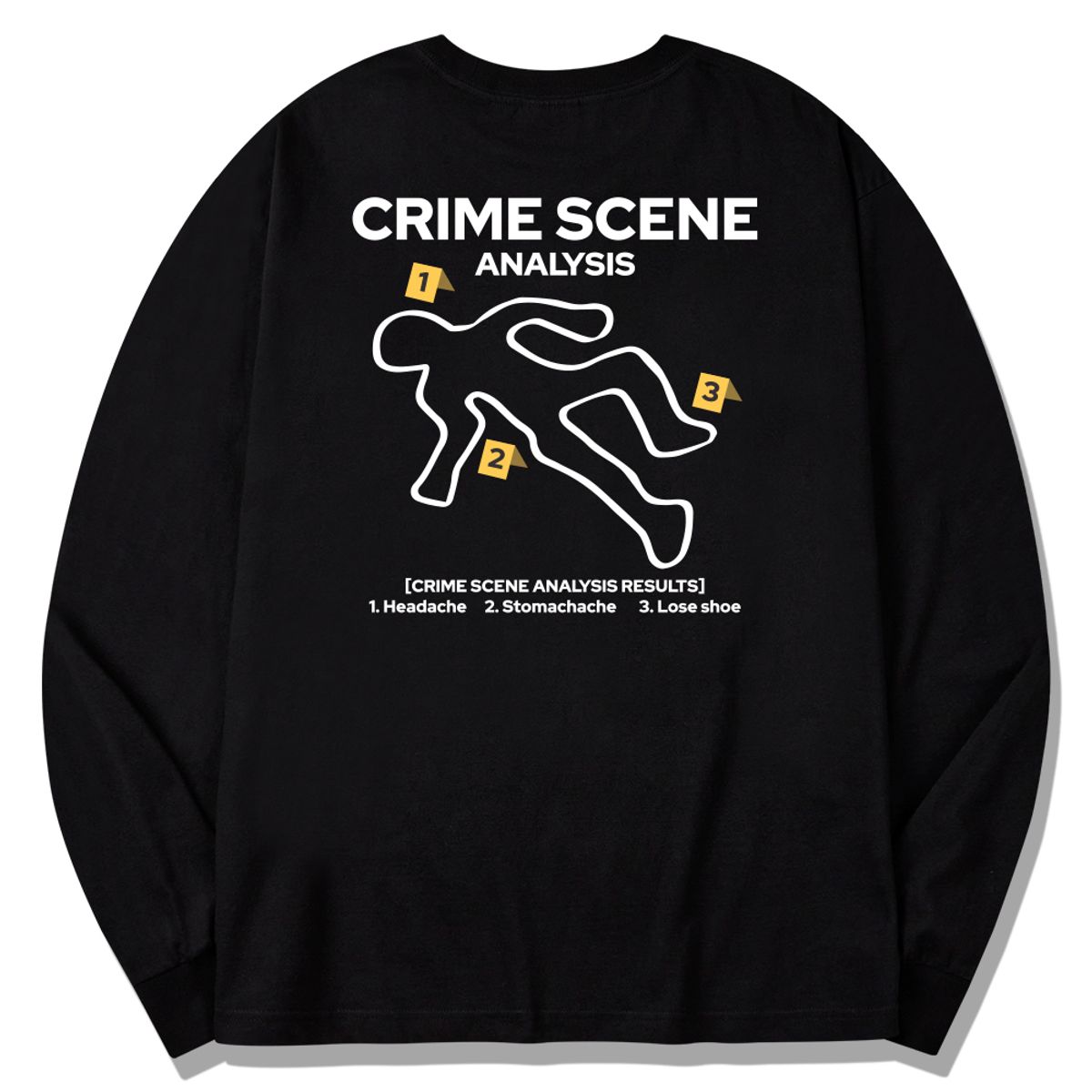 스플래시코드(SPLASHCODE) 롱슬리브 블랙 - 크라임 씬(Crime Scene)