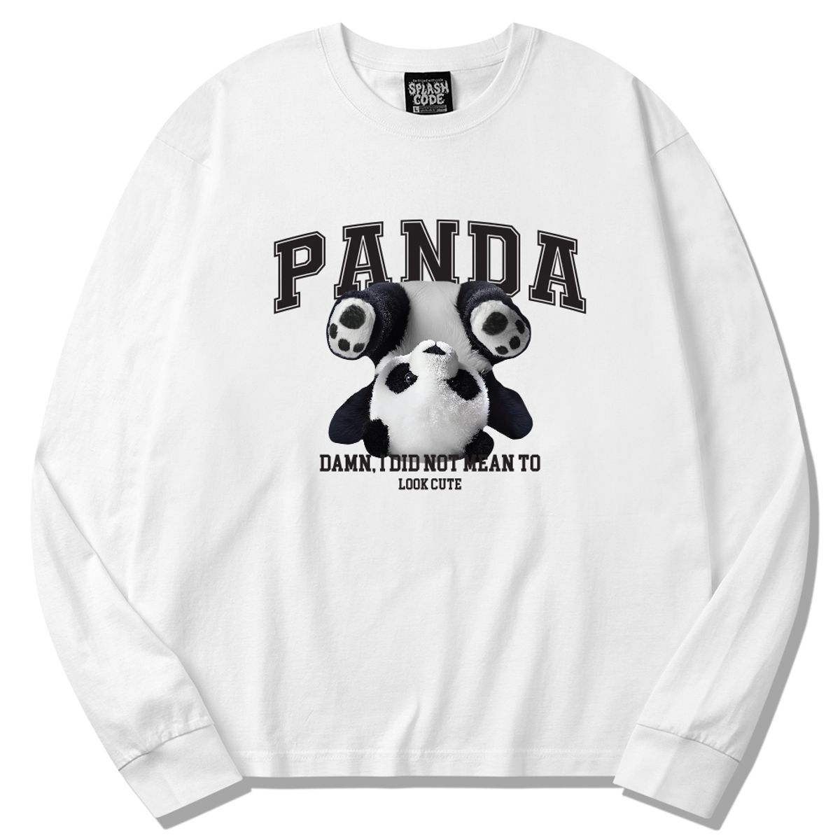 스플래시코드(SPLASHCODE) 롱슬리브 화이트 - 팬더(Panda)