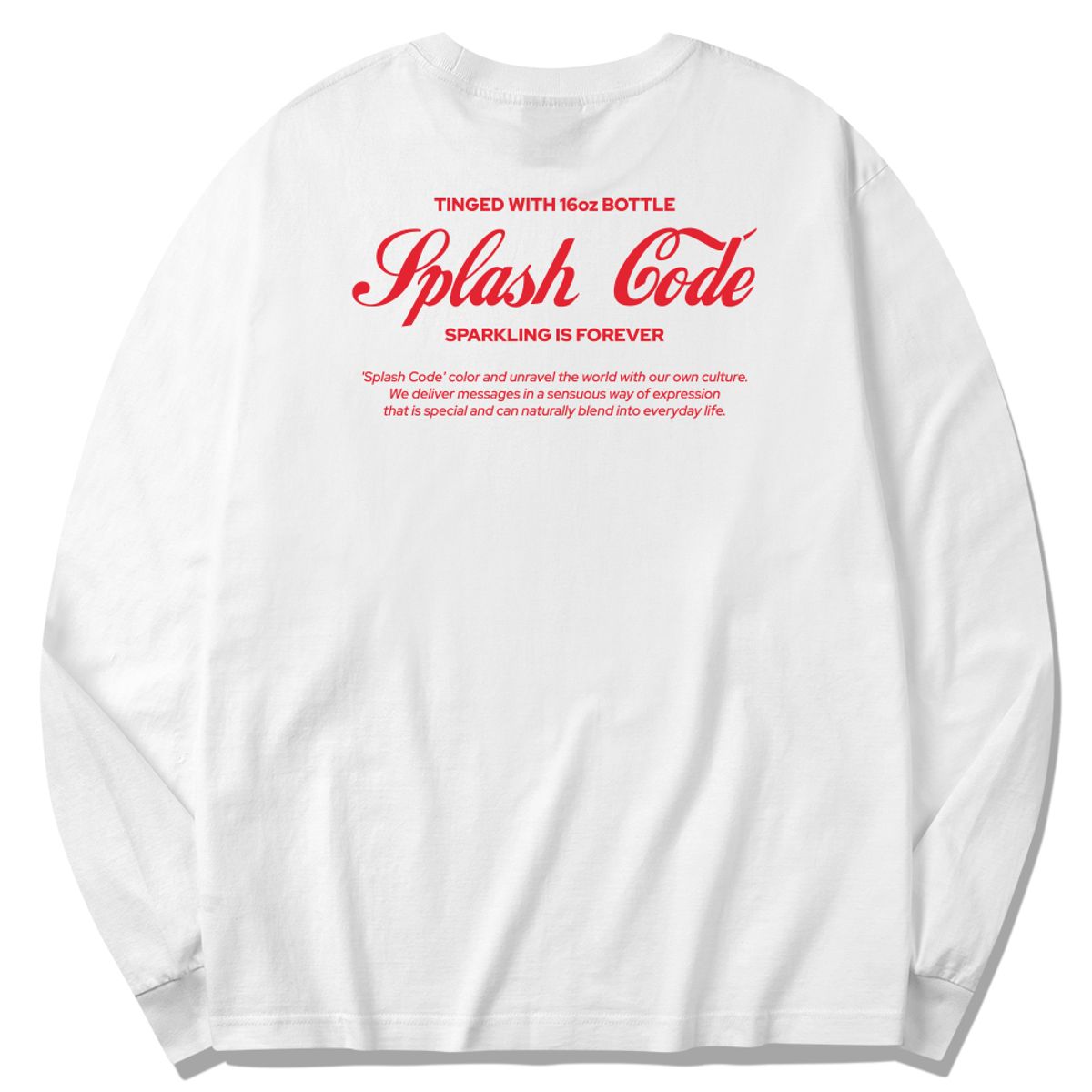 스플래시코드(SPLASHCODE) 롱슬리브 화이트 - 보틀 캡(Bottle Cap)
