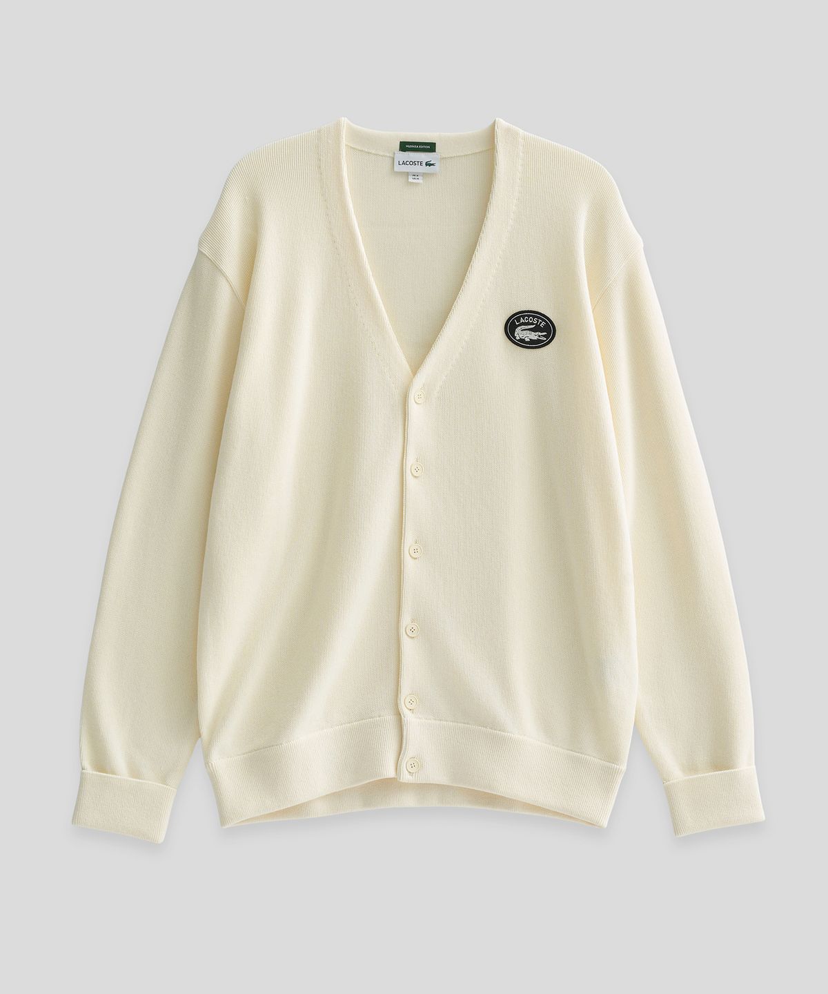 라코스테(LACOSTE) 링스링스 가디건 (아이보리)