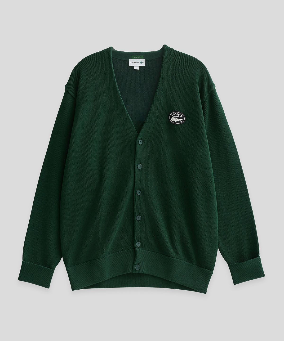 라코스테(LACOSTE) 링스링스 가디건 (다크 그린)