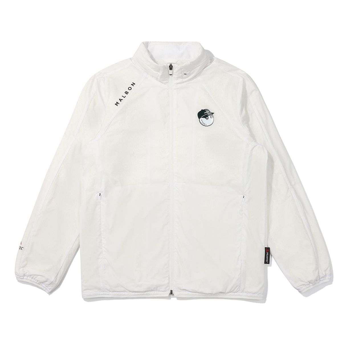말본 골프(MALBON GOLF) 폴라텍 알파 히든 후디 자켓 OFF WHITE (MAN)