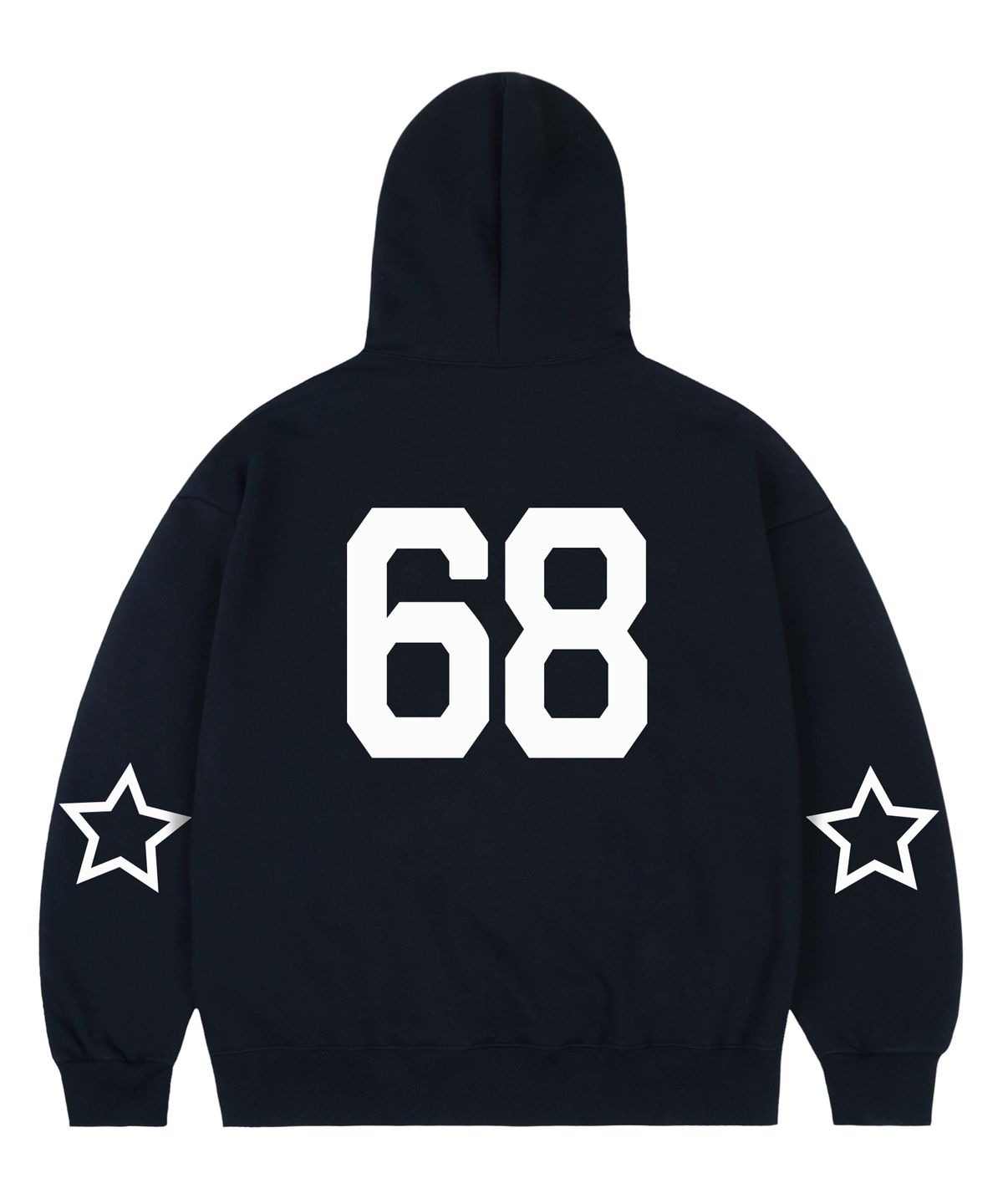 그레이버(GRAVER) [UNISEX]엘보우 68 STAR 후드티_네이비
