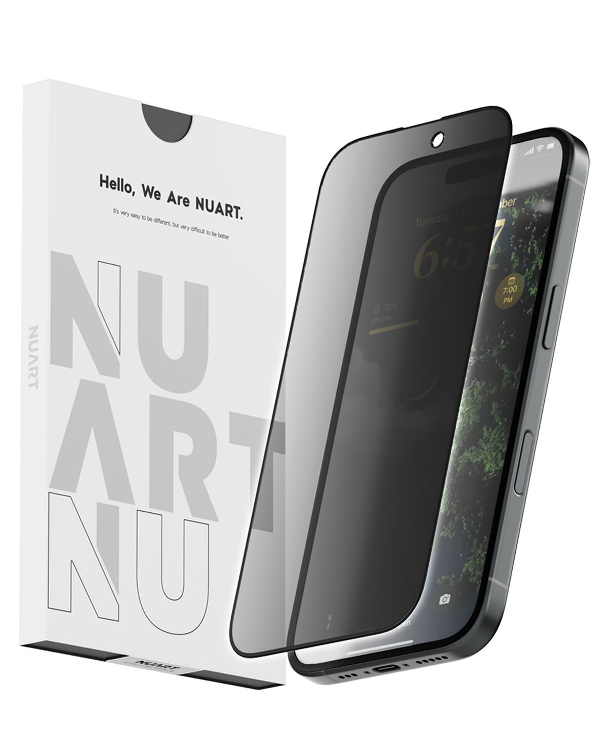 누아트(NUART) 누아트 사생활보호 풀커버 강화유리 액정보호필름(1개입)