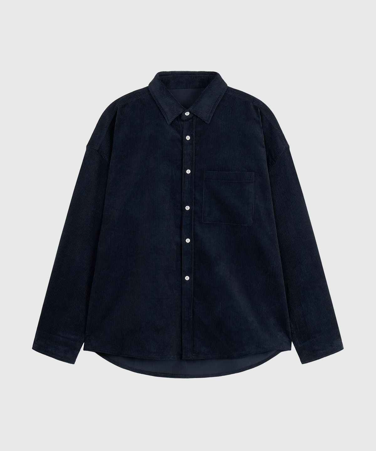 페이크캠퍼(FAKE CAMPER) 오버핏 코듀로이 셔츠 [NAVY]
