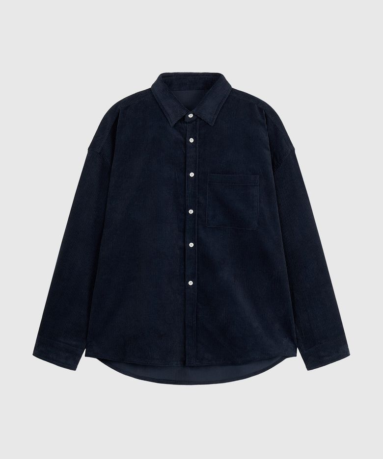 오버핏 코듀로이 셔츠 [NAVY]