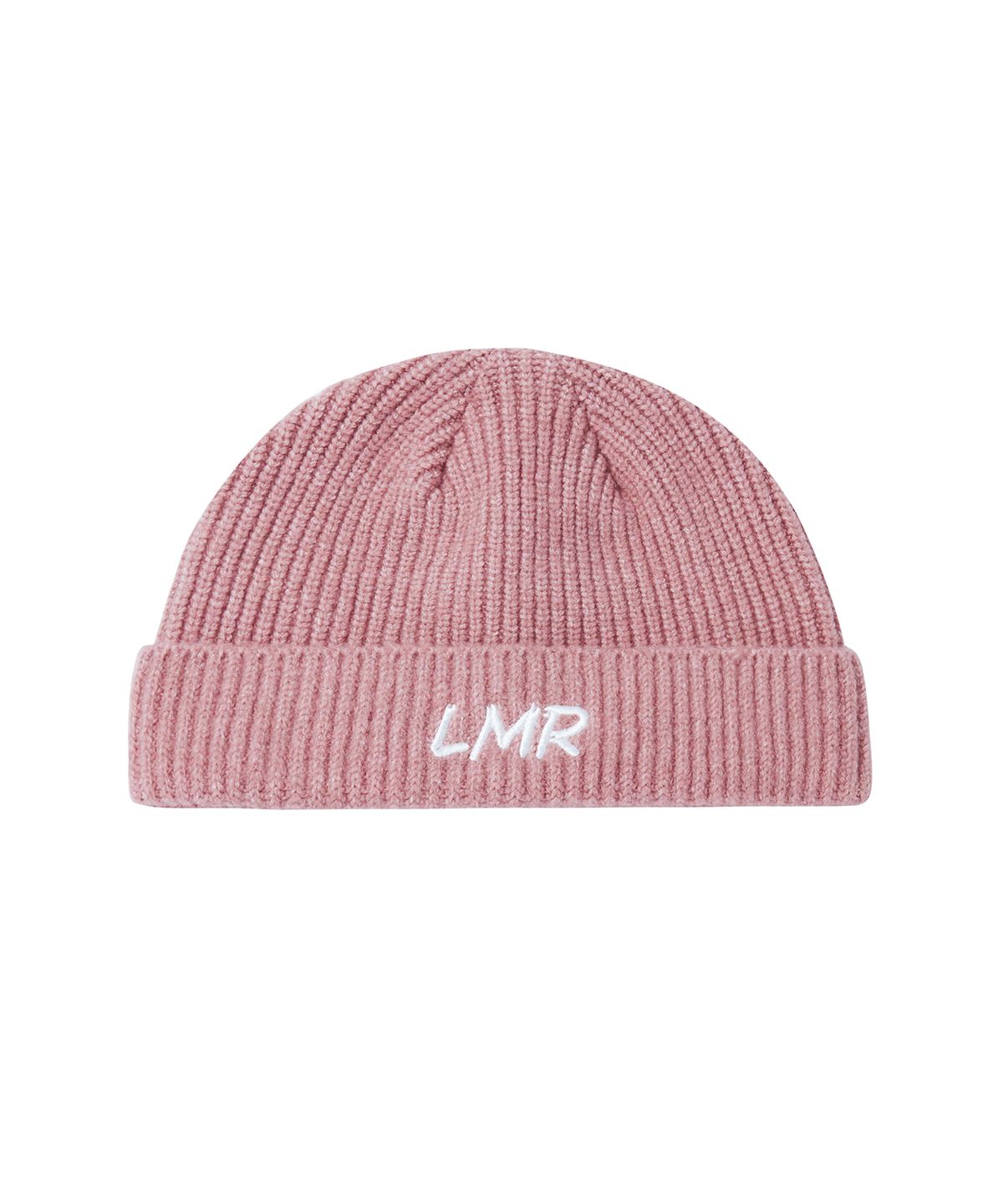 엘엠알(LMR) 레터링 로고 자수 비니 PINK