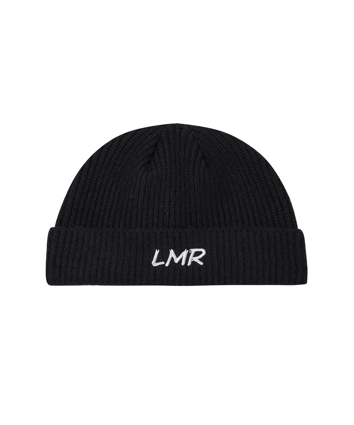 엘엠알(LMR) 레터링 로고 자수 비니 BLACK