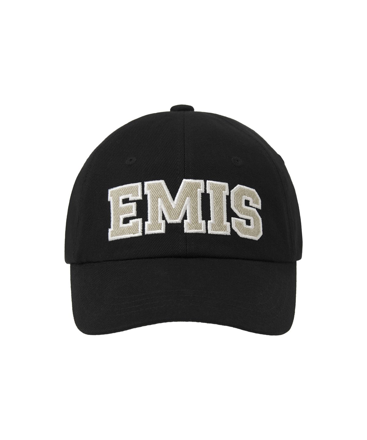 이미스(EMIS) TWILL CAPITAL LOGO BALL CAP-BLACK
