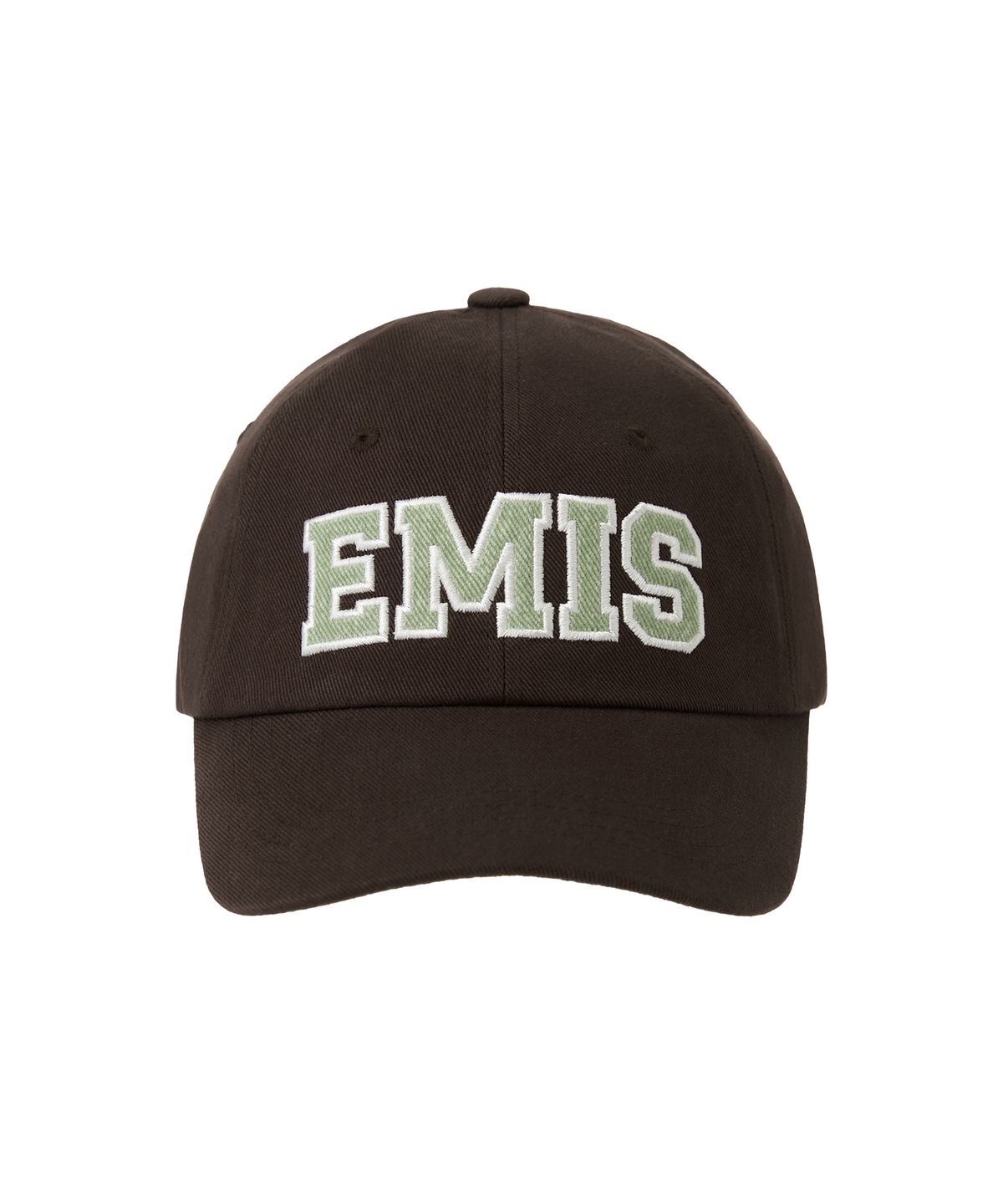 이미스(EMIS) TWILL CAPITAL LOGO BALL CAP-BROWN