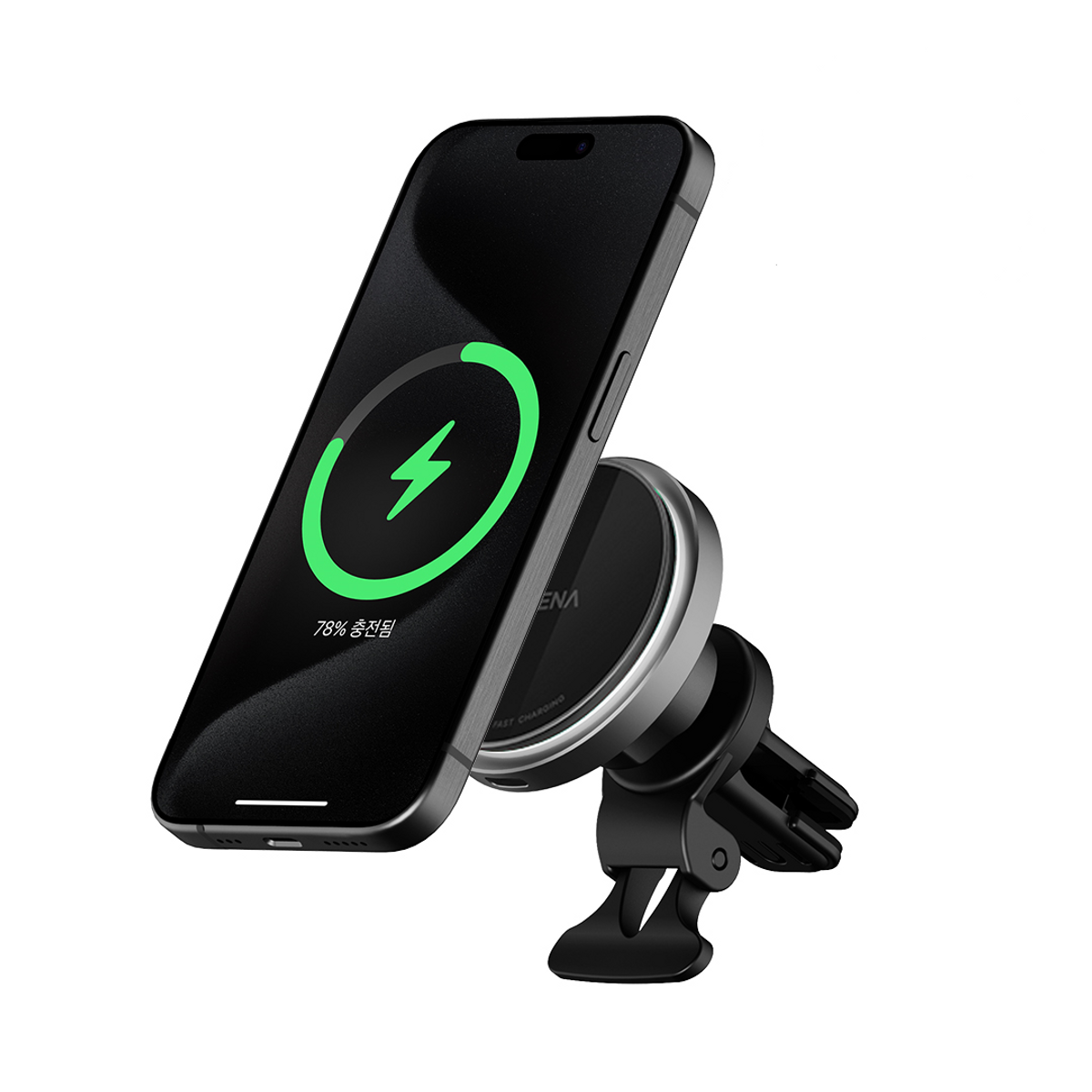 루메나(LUMENA) MAGFIT PRO Qi2 맥세이프 15W 차량용 무선충전기