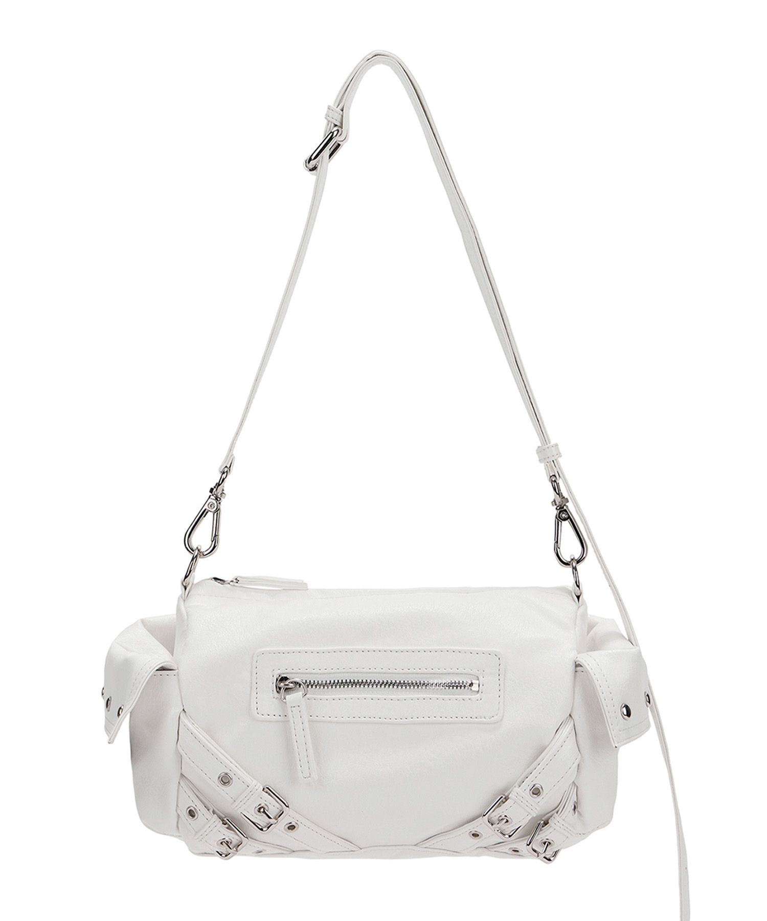 MUSINSA公式 | DEINET STUD POCKET BAG IN IVORY