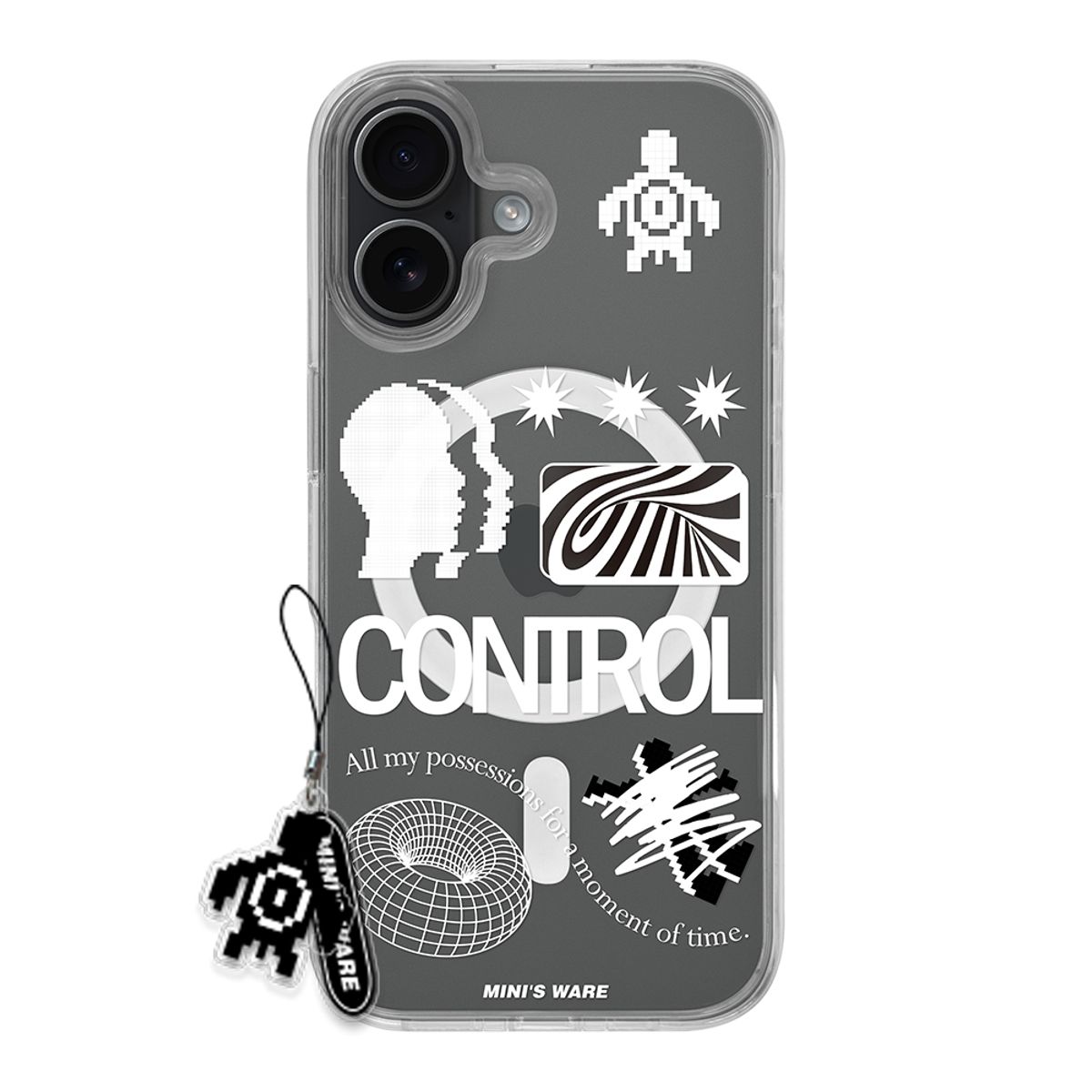 미니스웨어(MINI'S WARE) [아이폰17추가] Pixel Magsafe Bumper Case_Control White