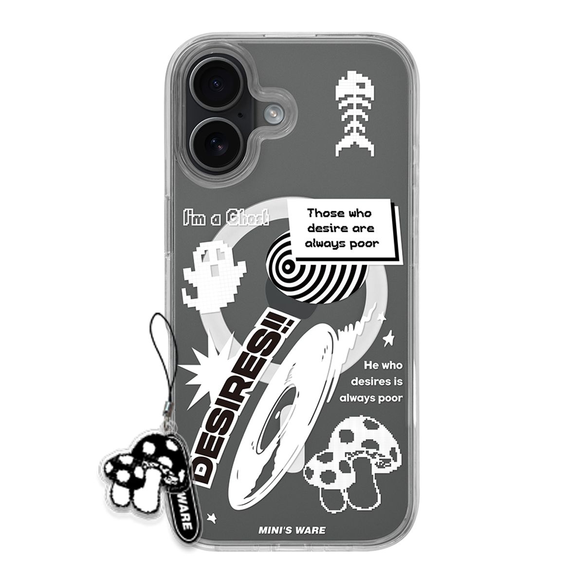 미니스웨어(MINI'S WARE) [아이폰17추가] Pixel Magsafe Bumper Case_Desires White