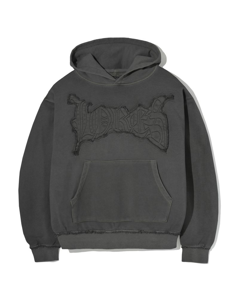 Old England Dyed Hoodie - Charcoal