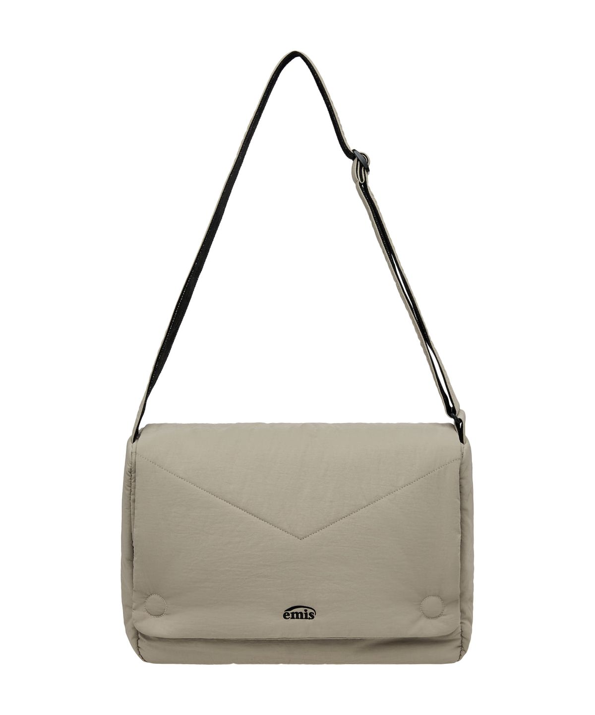이미스(EMIS) NYLON PADDED CROSSBODY BAG-BEIGE
