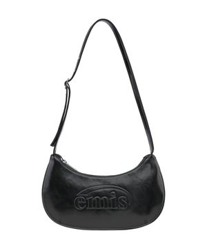 EMBOSSED MINI BAG-BLACK
