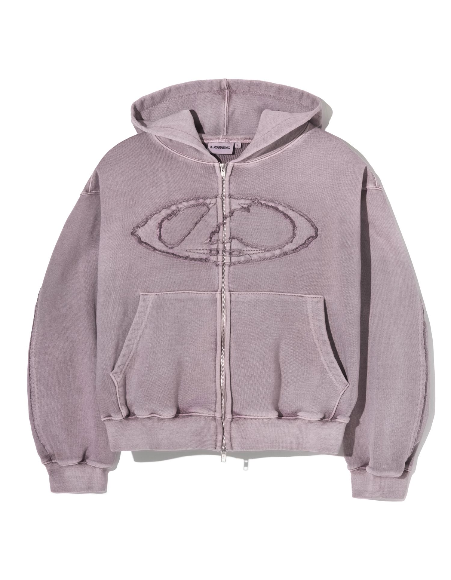 【LORES】25ss Blur L-oval Dyed Zip Hoodie MUSINSA | LORES Blur L-oval Dyed Zip Hoodie - Blue