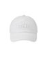 TONE ON TONE WAPPEN BALL CAP-WHITE