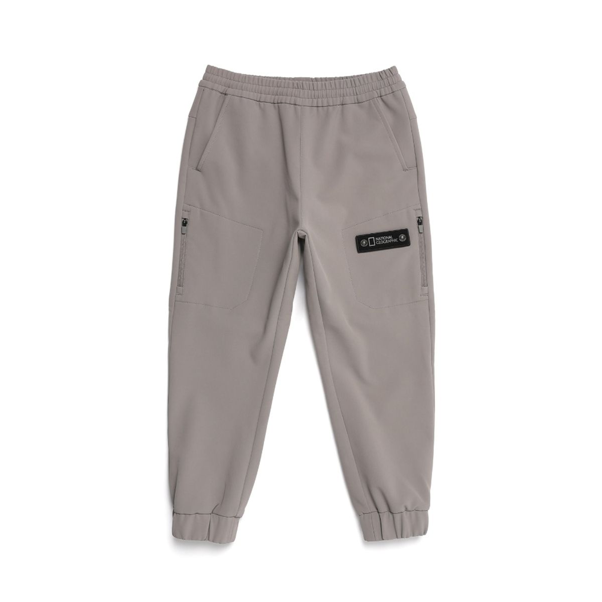 내셔널지오그래픽 키즈(NATIONAL GEOGRAPHIC KIDS) K224UPT320 포켓 본딩 트레이닝 조거 팬츠 GRAYBEIGE