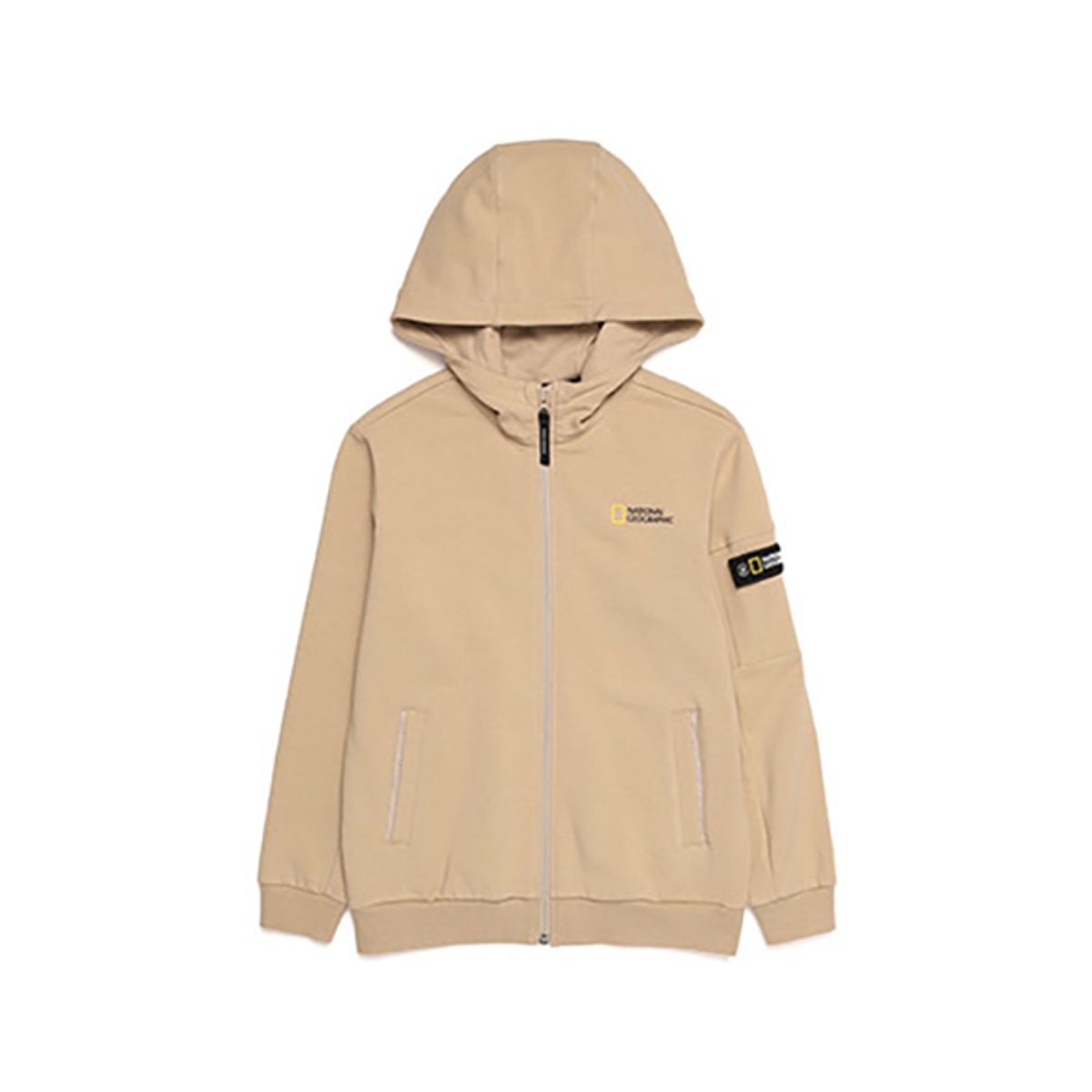 내셔널지오그래픽 키즈(NATIONAL GEOGRAPHIC KIDS) N213KFT010 슐리언 트레이닝 풀집업 BEIGE