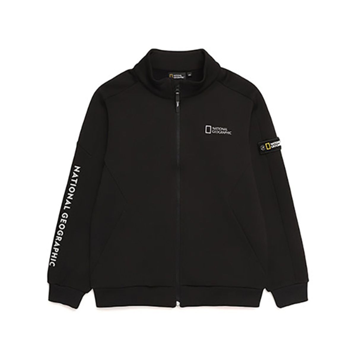 내셔널지오그래픽 키즈(NATIONAL GEOGRAPHIC KIDS) N214KFT211 기모 트레이닝 풀집업 CARBONBLACK