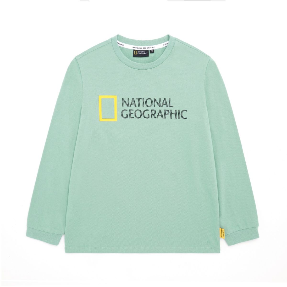 내셔널지오그래픽 키즈(NATIONAL GEOGRAPHIC KIDS) K223UTS010 빅 로고 싱글 티셔츠 ASH MINT
