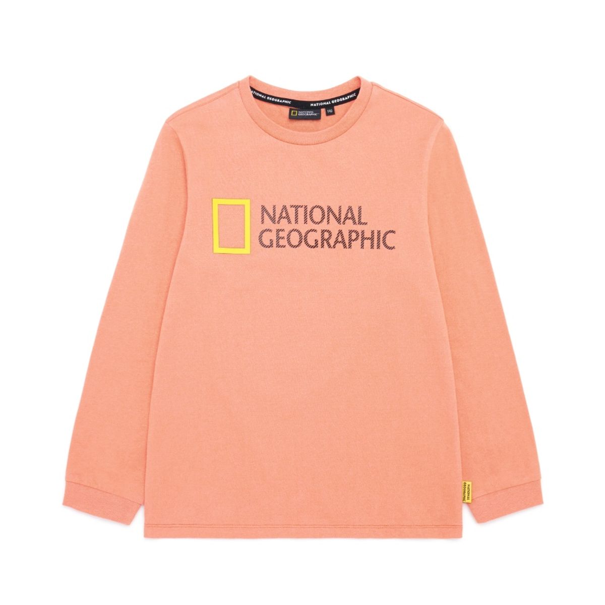 내셔널지오그래픽 키즈(NATIONAL GEOGRAPHIC KIDS) K223UTS010 빅 로고 싱글 티셔츠 CORAL