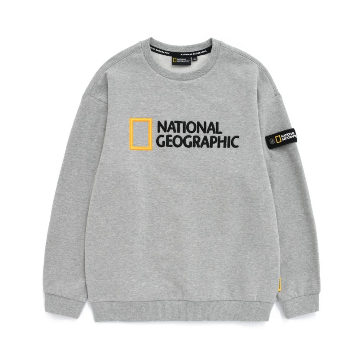 내셔널지오그래픽 키즈(NATIONAL GEOGRAPHIC KIDS) K224USW010 빅로고 MTM MELANGEGREY
