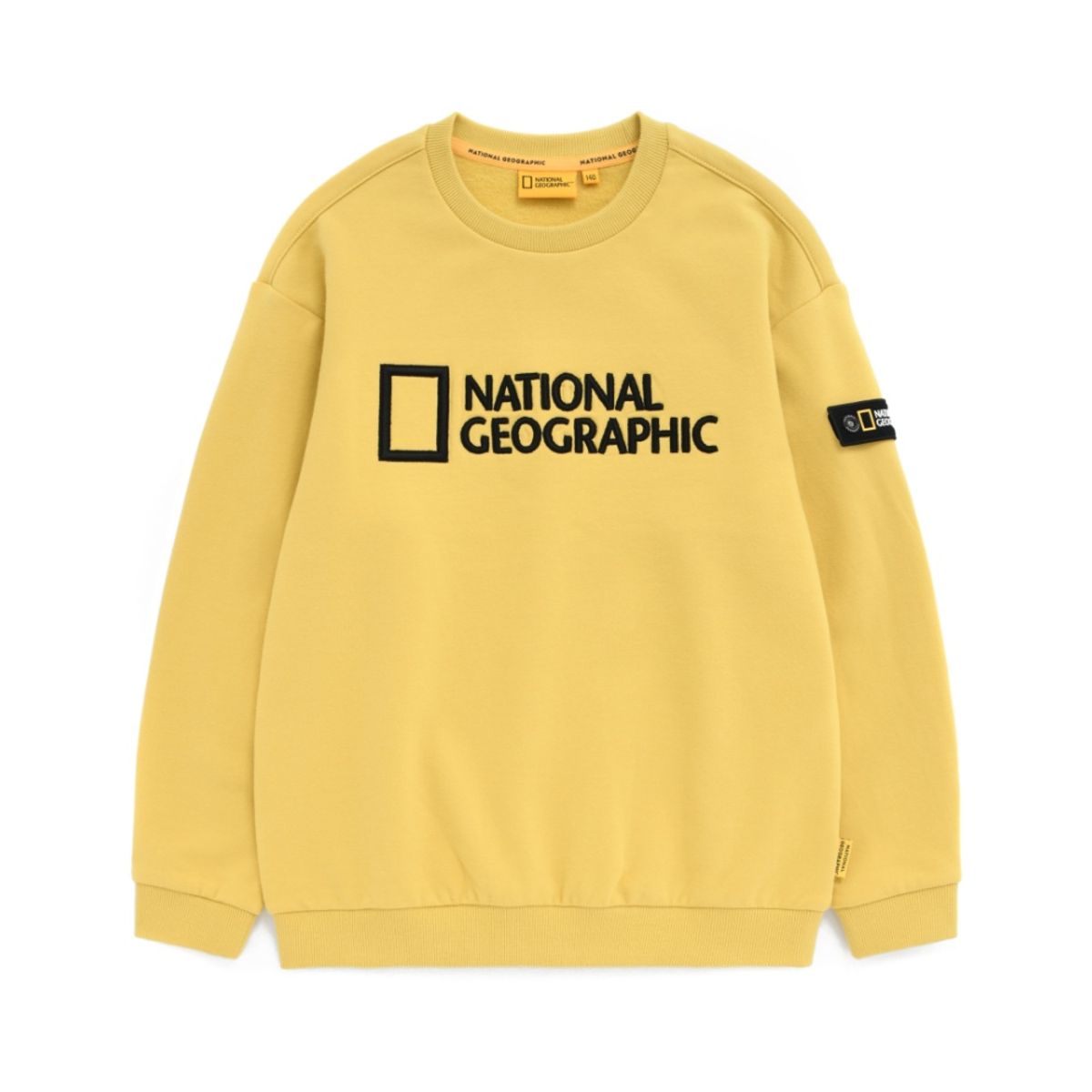 내셔널지오그래픽 키즈(NATIONAL GEOGRAPHIC KIDS) K224USW010 빅로고 MTM MUSTARD