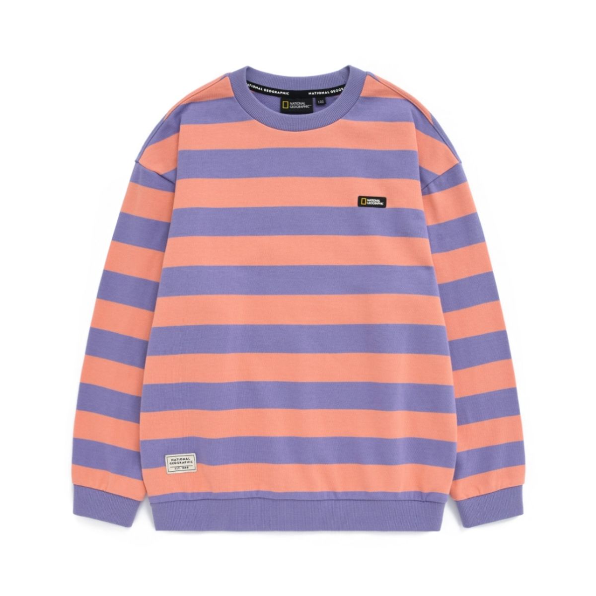 내셔널지오그래픽 키즈(NATIONAL GEOGRAPHIC KIDS) K223USW030 스트라이프 MTM CORAL