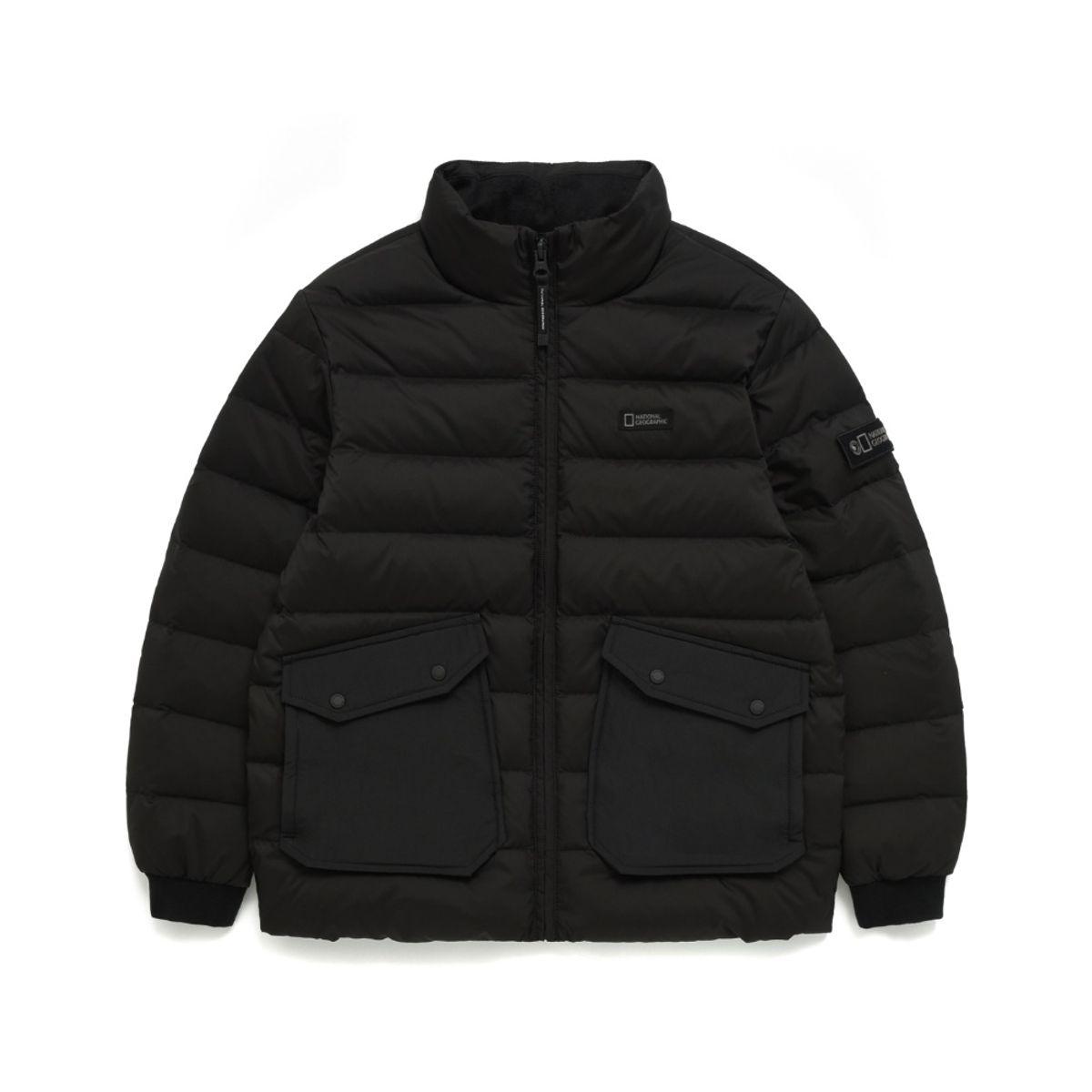 내셔널지오그래픽 키즈(NATIONAL GEOGRAPHIC KIDS) K234UDW250 어드벤처 중경량 덕 다운 점퍼 CARBONBLACK