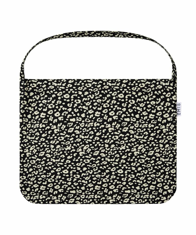 22Y LEOPARD CORDUROY ECO BAG-BLACK