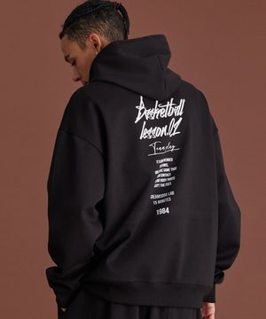 쿼터 팀플레이 블랙 화이트 후드